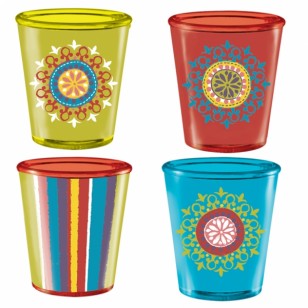 Mexican Fiesta Del Sol Shot Glass
